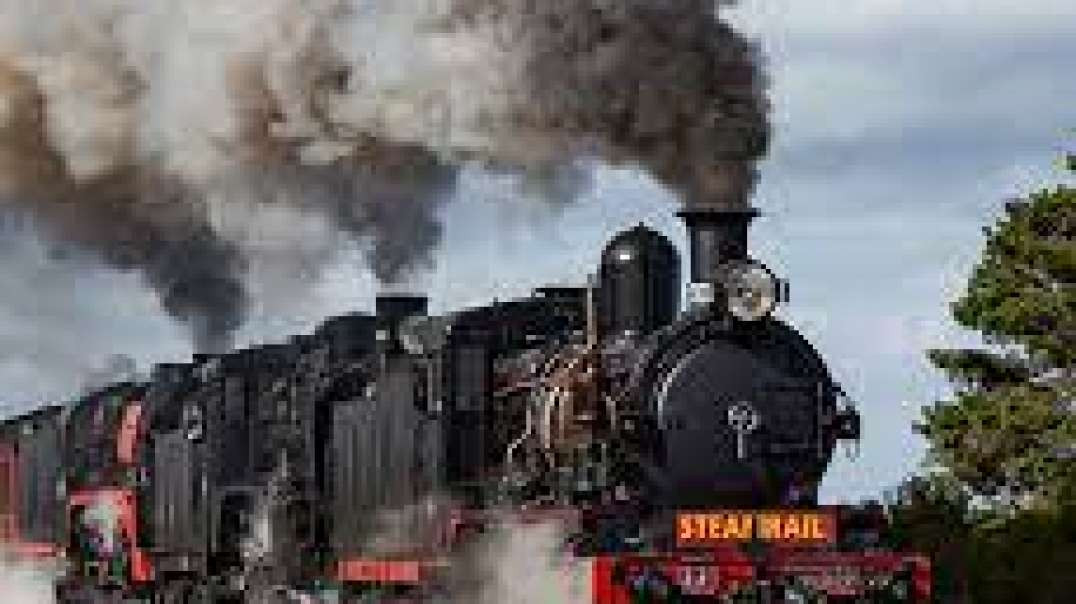 Trens a vapor australianos - Steamrail Victoria Climbing Warrenheip Bank