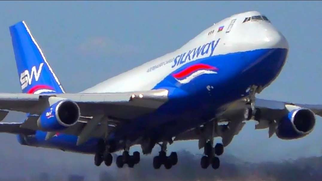 ✈️ Superb Boeing 747 takeoffs from Anchorage Alaska