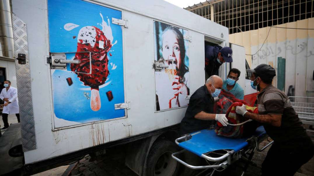 Corpos de palestinos são armazenados em caminhões de sorvete na Faixa de Gaza por falta de espaço