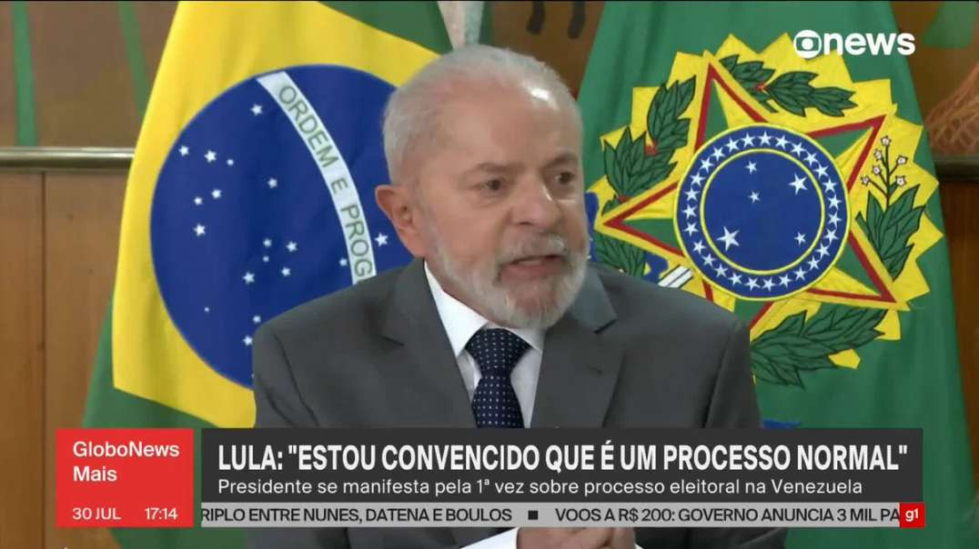 Lula sobre eleições na Venezuela: "Estou convencido que é um processo normal