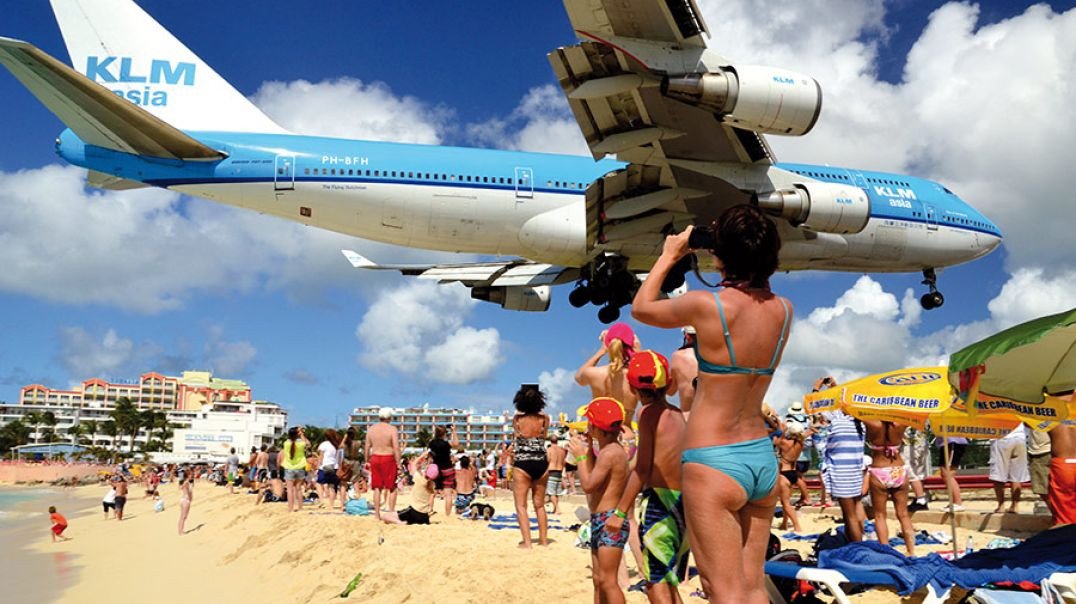 Incrível! Abordagem louca e baixa do 747 em St. Maarten!