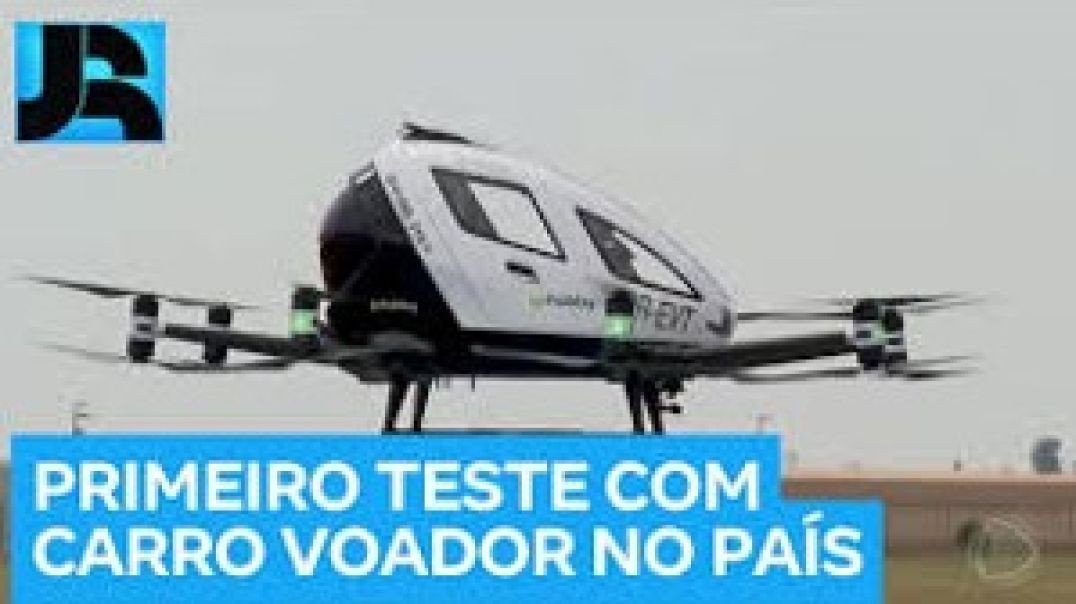 Carro voador chinês faz o primeiro teste experimental no Brasil; veja!