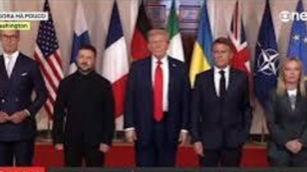 Trump e líderes europeus se reúnem em Washington; assista
