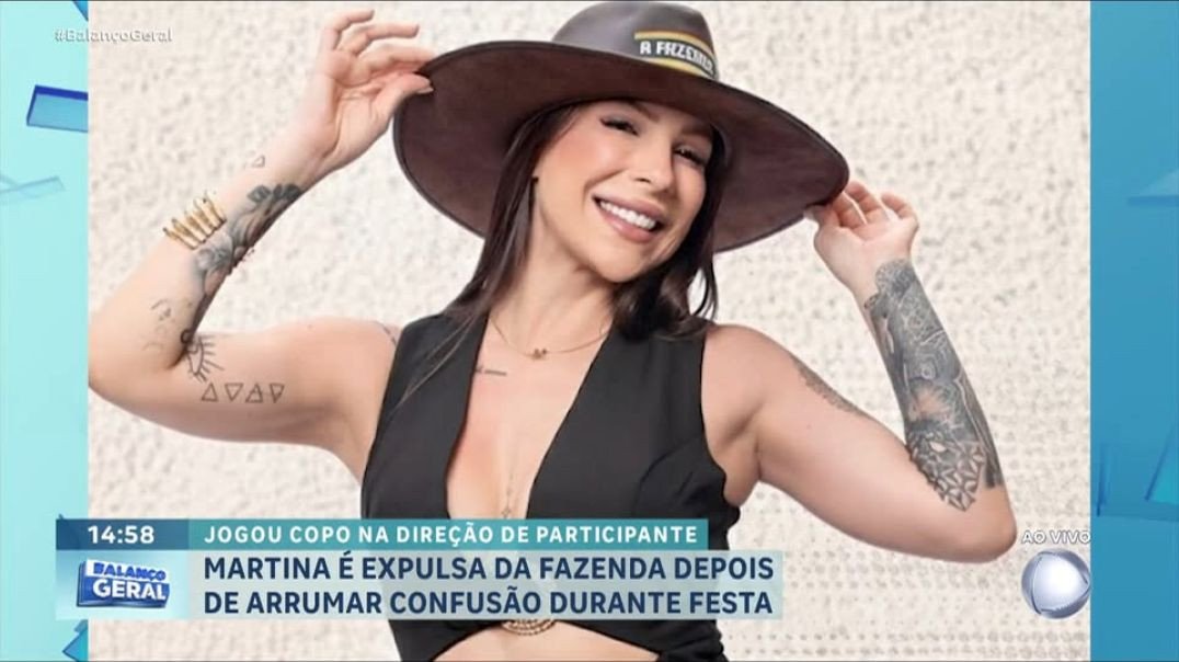 ⁣A participante Martina foi expulsa de #afazenda 17. Após uma discussão com Tàmires Assîs