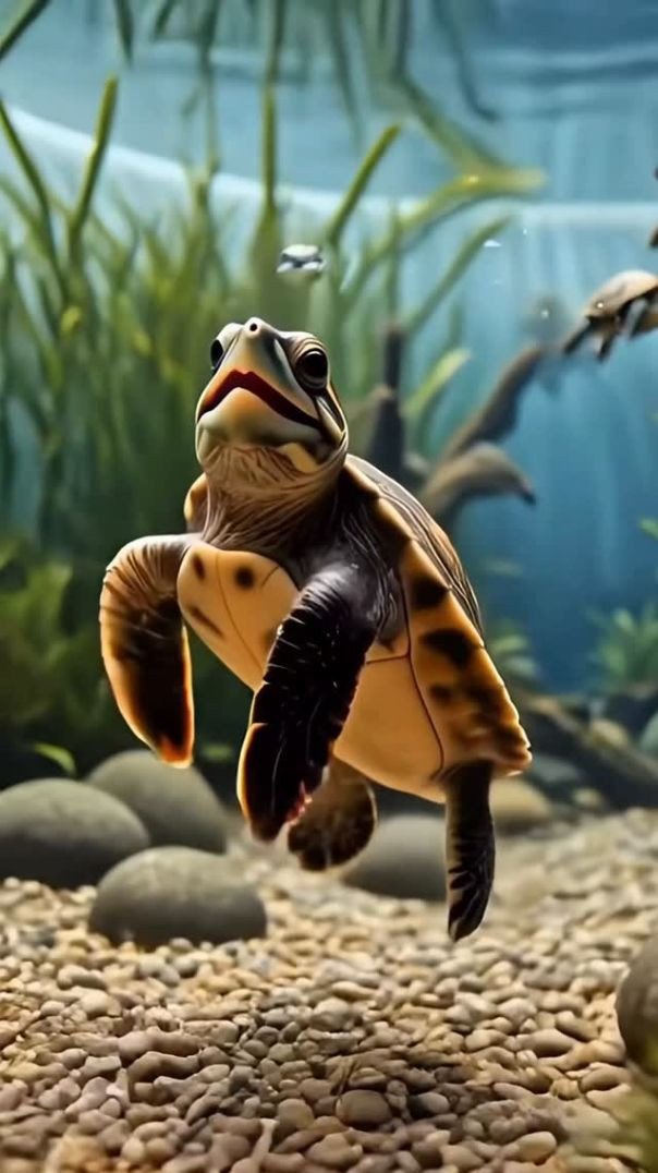 A boa vida da tartaruga 🐢🥳