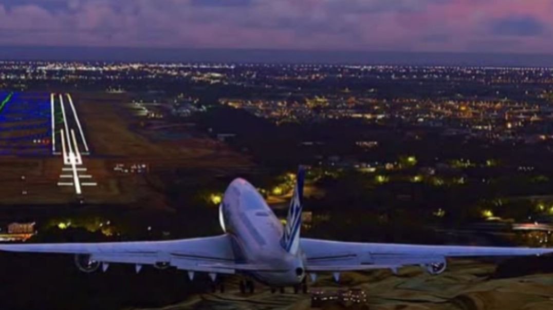 ⁣Boeing 747 aproximando-se do Aeroporto de Narita, em Tóquio