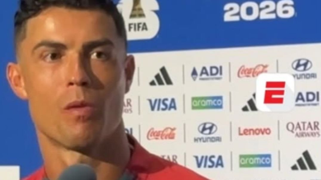 ⁣EITA! 🇵🇹🔥  Após ser questionado três vezes sobre Lionel Messi, Cristiano Ronaldo se irritou e passo