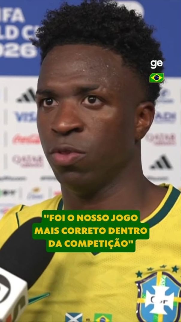 Vini Jr fala sobre o 3 x 0 na Escócia e elege o jogo como o "mais correto" da Seleção Bras