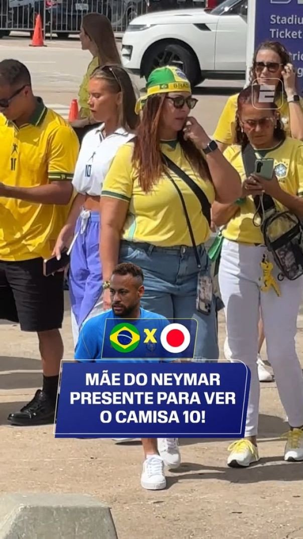 ⁣Mãe de Neymar, Nadine já está em Houston para o duelo entre Brasil x Japão na Copa!