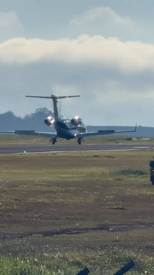 Piloto e brabo alinhou perfeitamente o pouso poucos saber disso