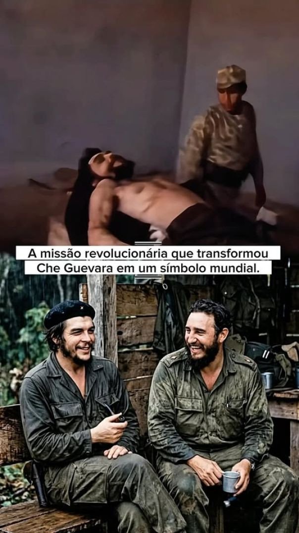 Che Guevara, movido pela ambição de espalhar o comunismo pelo mundo, partiu para novos campos de...
