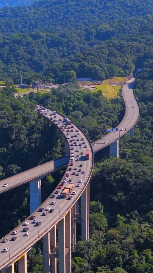 Baixada SP 🇧🇷 UMA OBRA DE ENGENHARIA QUE ORGULHA SÃO PAULO E MOVIMENTA O BRASIL! Cortando a exuberan
